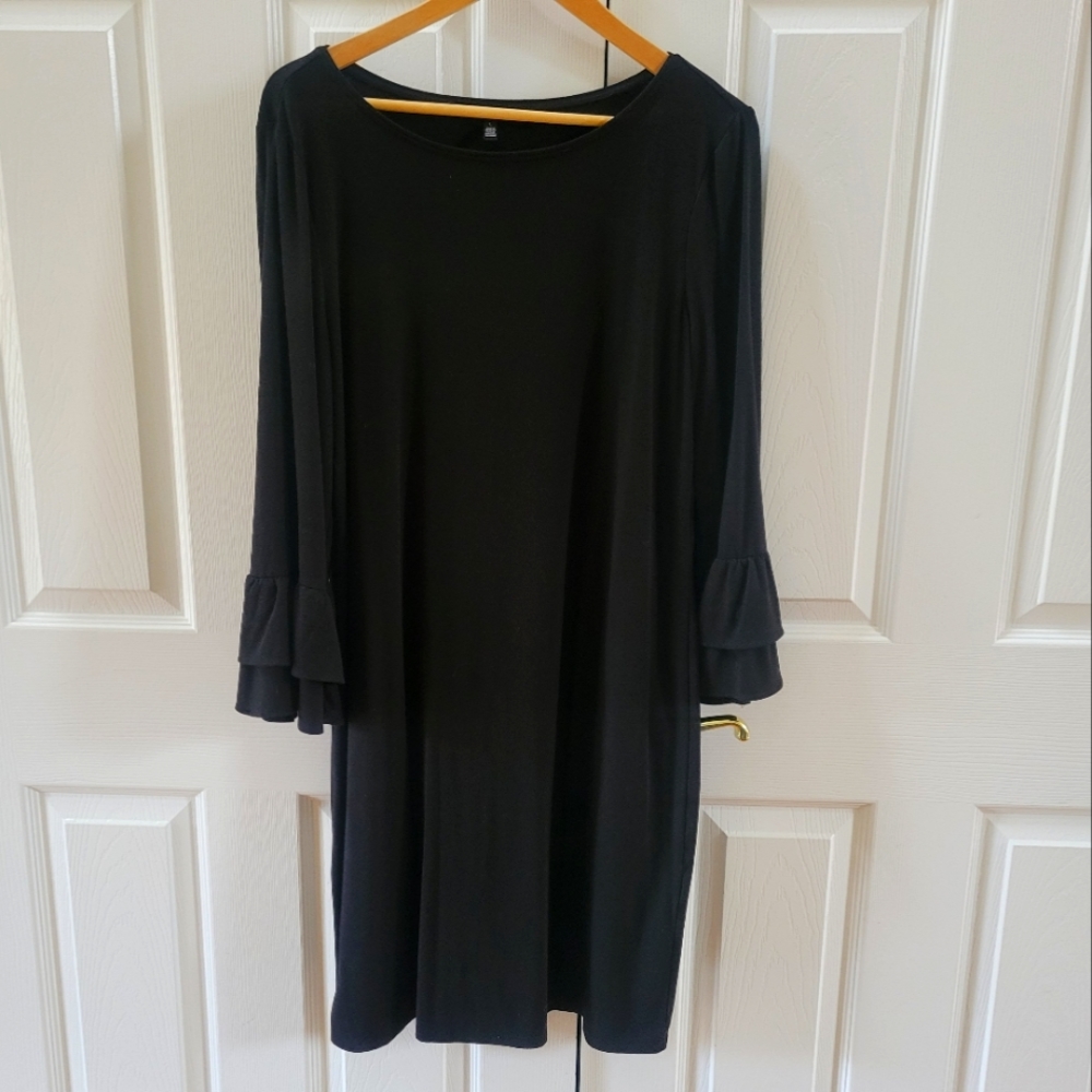 White House Black Market Black Knit Dress WHBM
